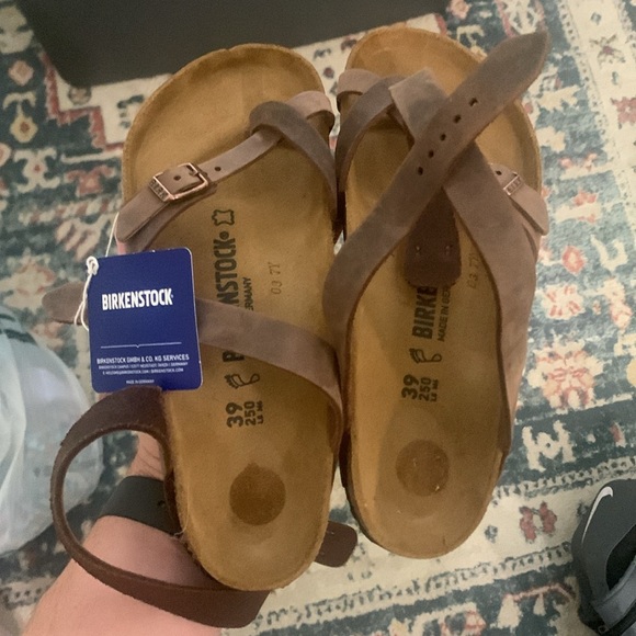 BIRKENSTOCK WOMEN'S YARA OILED LEATHER ANKLE STRAP Women’s 8/EU 39‎ - Picture 8 of 9